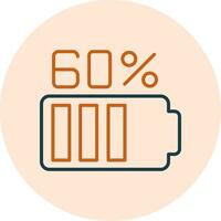 60 Percent Vector Icon