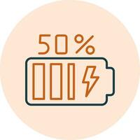 50 Percent Vector Icon