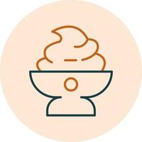 Cream Vector Icon