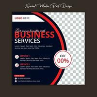 Professional and simple social media post design vector layout