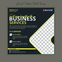 Abstract Business Social Media Post Design vector