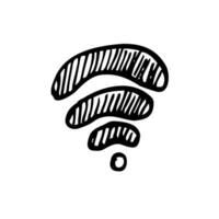 Wifi Signal Icon Simbol on white background. Vector illustration