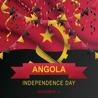 angola independencia día antecedentes. vector