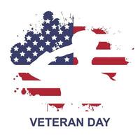 Veteran day background. vector