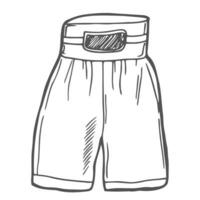 Boxing Short Short Streetwear, Mma shorts. Commercial Use vector