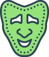 color icon for tragedy vector