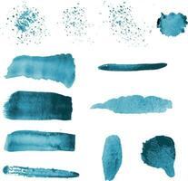 set of watercolor brushes vector