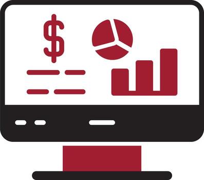 icono de vector de análisis de datos