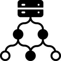 solid icon for flow vector