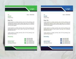 vector professional letterhead template design for your business