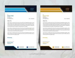 vector professional letterhead template design for your business