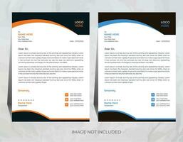 vector professional letterhead template design for your business