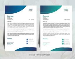 vector professional letterhead template design for your business