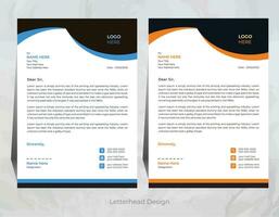 vector professional letterhead template design for your business