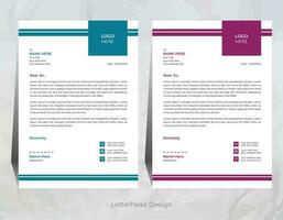 vector professional letterhead template design for your business