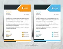 vector professional letterhead template design for your business