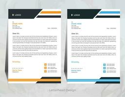 vector professional letterhead template design for your business