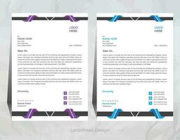 vector professional letterhead template design for your business