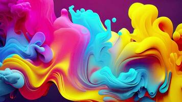 Video for abstract background with splashes. abstract colorful background
