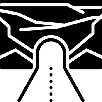 solid icon for mine vector