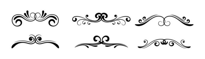 Set of different french curves Royalty Free Vector Image