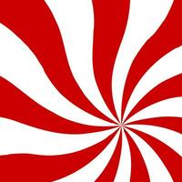 Red swirling pattern background. Vortex starburst spiral twirl square. Helix rotation rays. Converging scalable stripes. Vector illustration