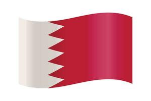 bahrein nacional bandera en vector