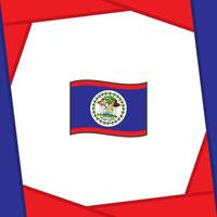 Belize Flag Abstract Background Design Template. Belize Independence Day Banner Social Media Post. Belize Banner vector