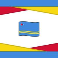 Aruba Flag Abstract Background Design Template. Aruba Independence Day Banner Social Media Post. Aruba Vector