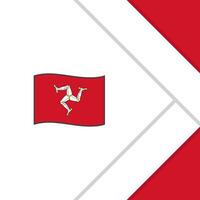 Isle Of Man Flag Abstract Background Design Template. Isle Of Man Independence Day Banner Social Media Post. Isle Of Man Cartoon vector