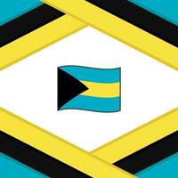 Bahamas Flag Abstract Background Design Template. Bahamas Independence Day Banner Social Media Post. Bahamas Template vector