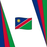 Namibia bandera resumen antecedentes diseño modelo. Namibia independencia día bandera social medios de comunicación correo. Namibia bandera vector