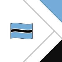 Botswana Flag Abstract Background Design Template. Botswana Independence Day Banner Social Media Post. Botswana Cartoon vector