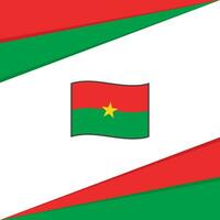 Burkina Faso Flag Abstract Background Design Template. Burkina Faso Independence Day Banner Social Media Post. Burkina Faso Design vector