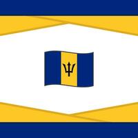 Barbados Flag Abstract Background Design Template. Barbados Independence Day Banner Social Media Post. Barbados Vector