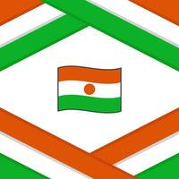 Niger Flag Abstract Background Design Template. Niger Independence Day Banner Social Media Post. Niger Template vector