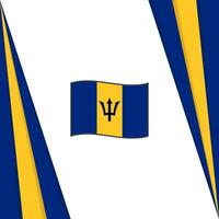 Barbados Flag Abstract Background Design Template. Barbados Independence Day Banner Social Media Post. Barbados Flag vector