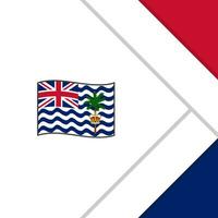 British Indian Ocean Territory Flag Abstract Background Design Template. British Indian Ocean Territory Independence Day Banner Social Media Post. Cartoon vector