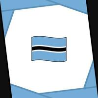 Botswana Flag Abstract Background Design Template. Botswana Independence Day Banner Social Media Post. Botswana Banner vector