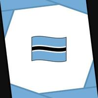 Botswana Flag Abstract Background Design Template. Botswana Independence Day Banner Social Media Post. Botswana Banner vector