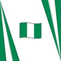 Nigeria Flag Abstract Background Design Template. Nigeria Independence Day Banner Social Media Post. Nigeria Flag vector