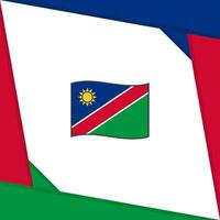 Namibia bandera resumen antecedentes diseño modelo. Namibia independencia día bandera social medios de comunicación correo. Namibia independencia día vector