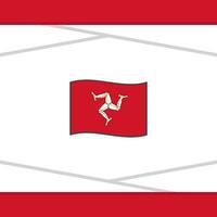 Isle Of Man Flag Abstract Background Design Template. Isle Of Man Independence Day Banner Social Media Post. Isle Of Man Vector