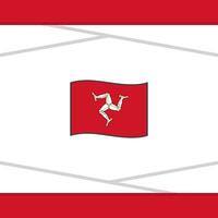 Isle Of Man Flag Abstract Background Design Template. Isle Of Man Independence Day Banner Social Media Post. Isle Of Man Vector