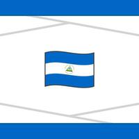 Nicaragua Flag Abstract Background Design Template. Nicaragua Independence Day Banner Social Media Post. Nicaragua Vector