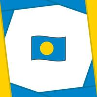 Palau Flag Abstract Background Design Template. Palau Independence Day Banner Social Media Post. Palau Banner vector