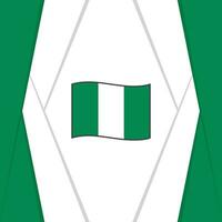 Nigeria Flag Abstract Background Design Template. Nigeria Independence Day Banner Social Media Post. Nigeria Background vector