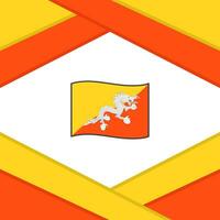 Bhutan Flag Abstract Background Design Template. Bhutan Independence Day Banner Social Media Post. Bhutan Template vector