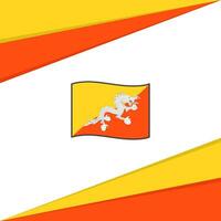 Bhutan Flag Abstract Background Design Template. Bhutan Independence Day Banner Social Media Post. Bhutan Design vector