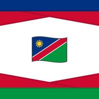 Namibia bandera resumen antecedentes diseño modelo. Namibia independencia día bandera social medios de comunicación correo. Namibia vector